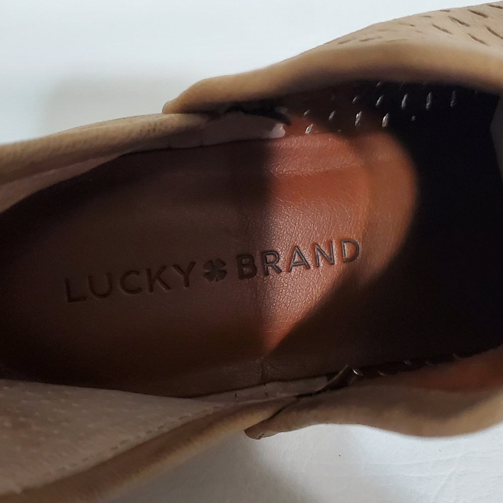 Lucky Brand Brown Perforated Ankle Booties - Picture 8 of 8